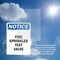 Signmission Fire Sprinkler Test Valve OSHA Notice Sign, Vinyl Decal, 7in W x 10in L, 2PK OS-2PACK-NS-D-710-V-12690 - alternate 5